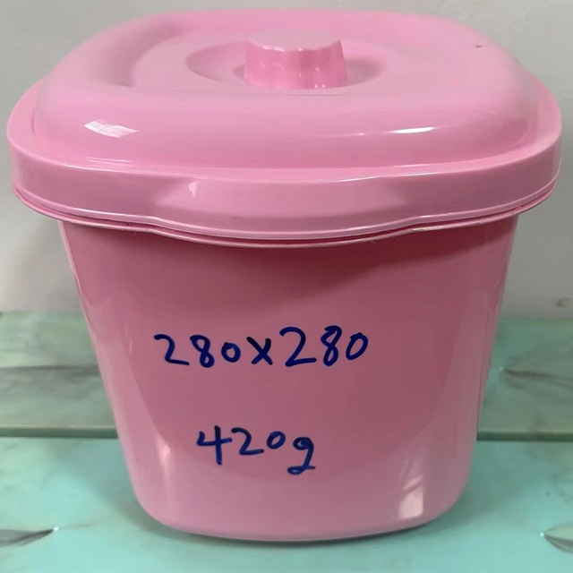 Round Rice Bucket with Lid Mold