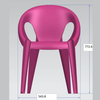 Multi-color Plain Translucent Chair Mould