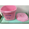 Round Rice Bucket with Lid Mold