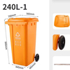 Multi-specification Trash Can with Rollers Mould